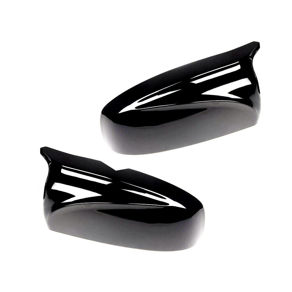 Glossy Black Side Mirror Cover Caps Fit For BMW X5 X6 E70 E71 2007-2013