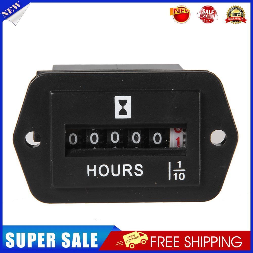 DC 6V-80V Hour Meter Hourmeter Gauge for Boat Car Truck Engine Rhombus