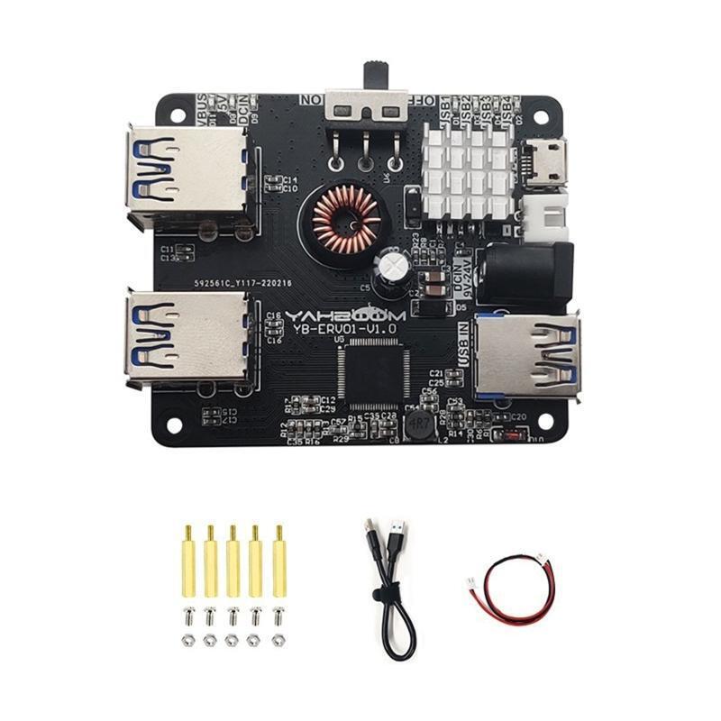 4 Ports USB Splitter Hub for ROS Robot Car Raspberry Pi JETSON NANO Computer PC