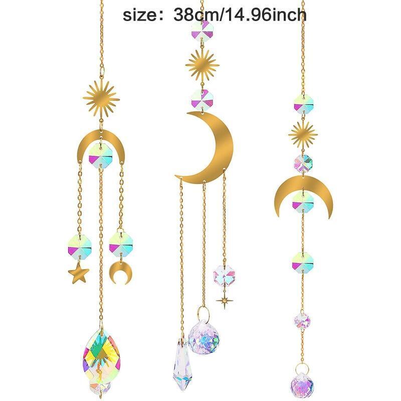 Hanging Suncatcher for Home Dorm Car Outdoor Indoor Decorative Supply with Chain