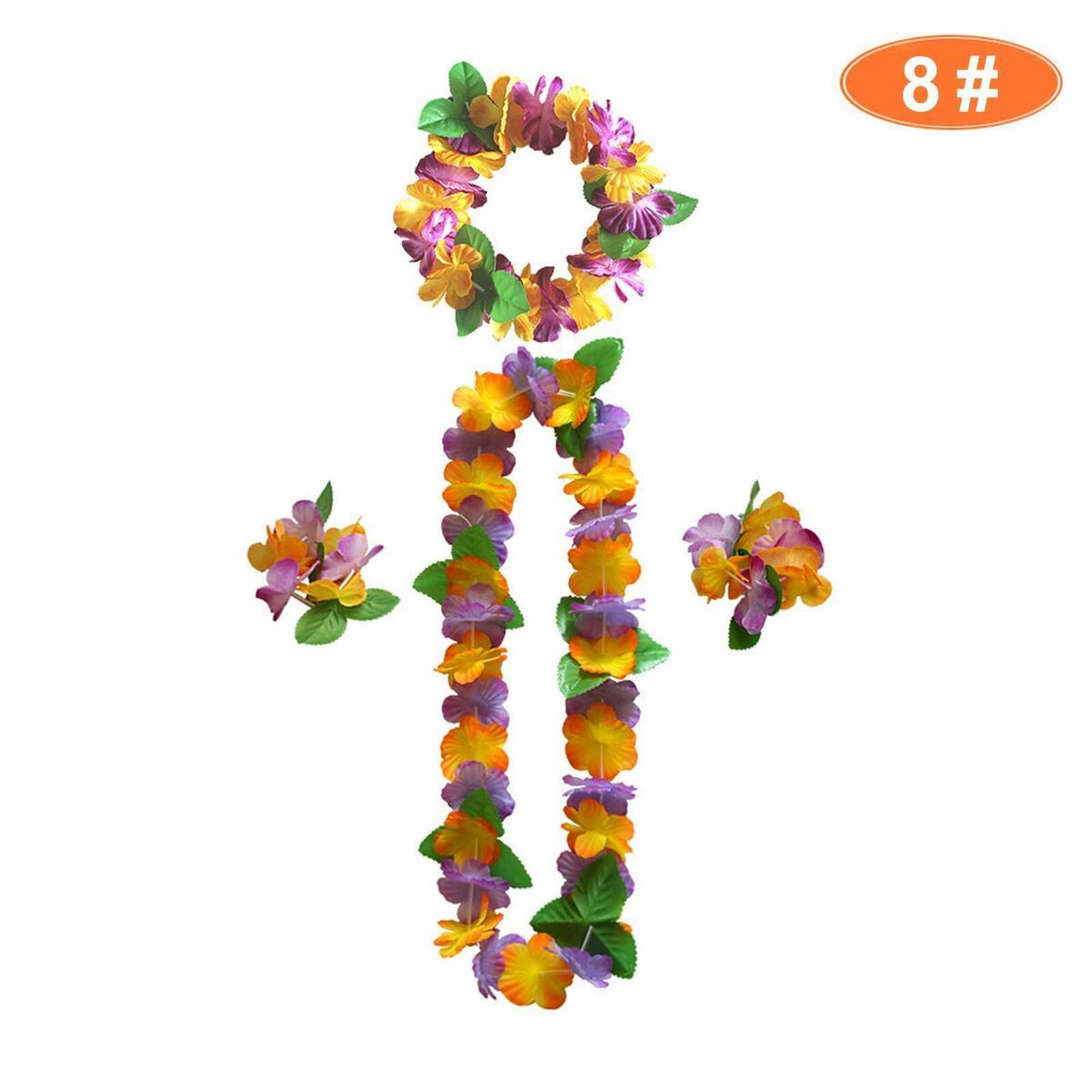 Hawaiian Leis Hanging  Flower Necklace for  Graduation