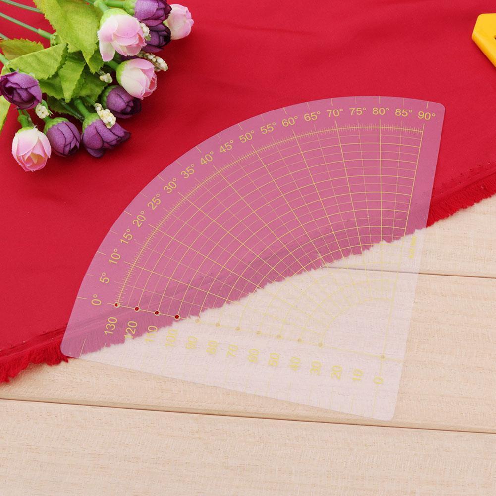 Fan Shape Foot Seam Ruler Quilting Patchwork Scrapbook DIY Sewing Tools
