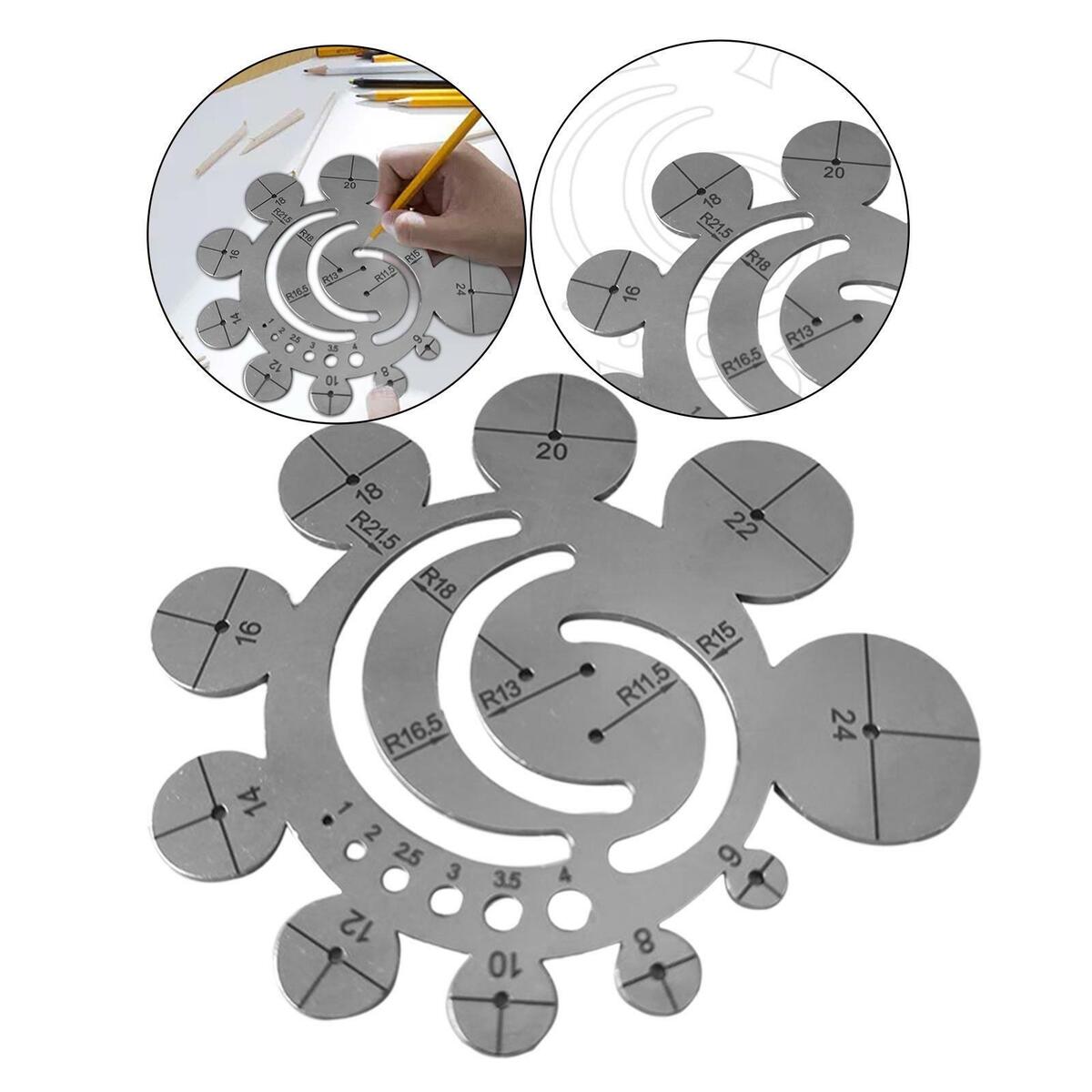 Cutting Ruler  Cutting Template Circle Drawing for Craft