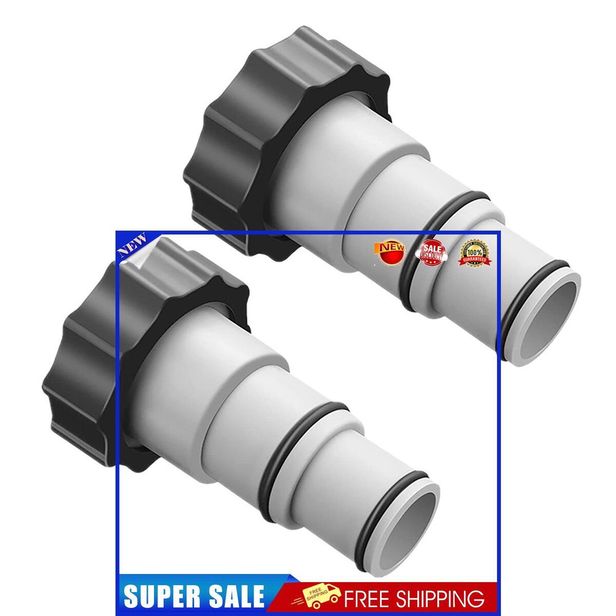 Hose Adapter Replacement Durable & Multi-Scene Use for Pool System (2pcs)
