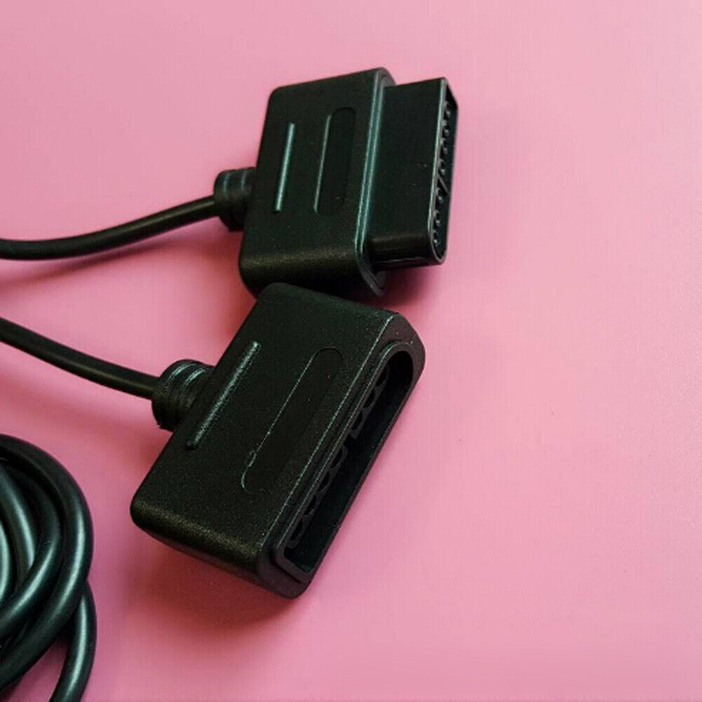 1.8m Game Extension Cable Data Cord for Nintendo SNES Controller (2pcs)