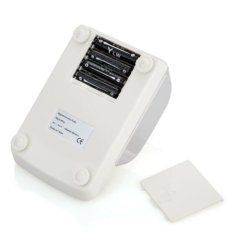 High Accuracy 0.001g 50g Digital Jewelry Scale Powder LCD Electronic Carat Scale