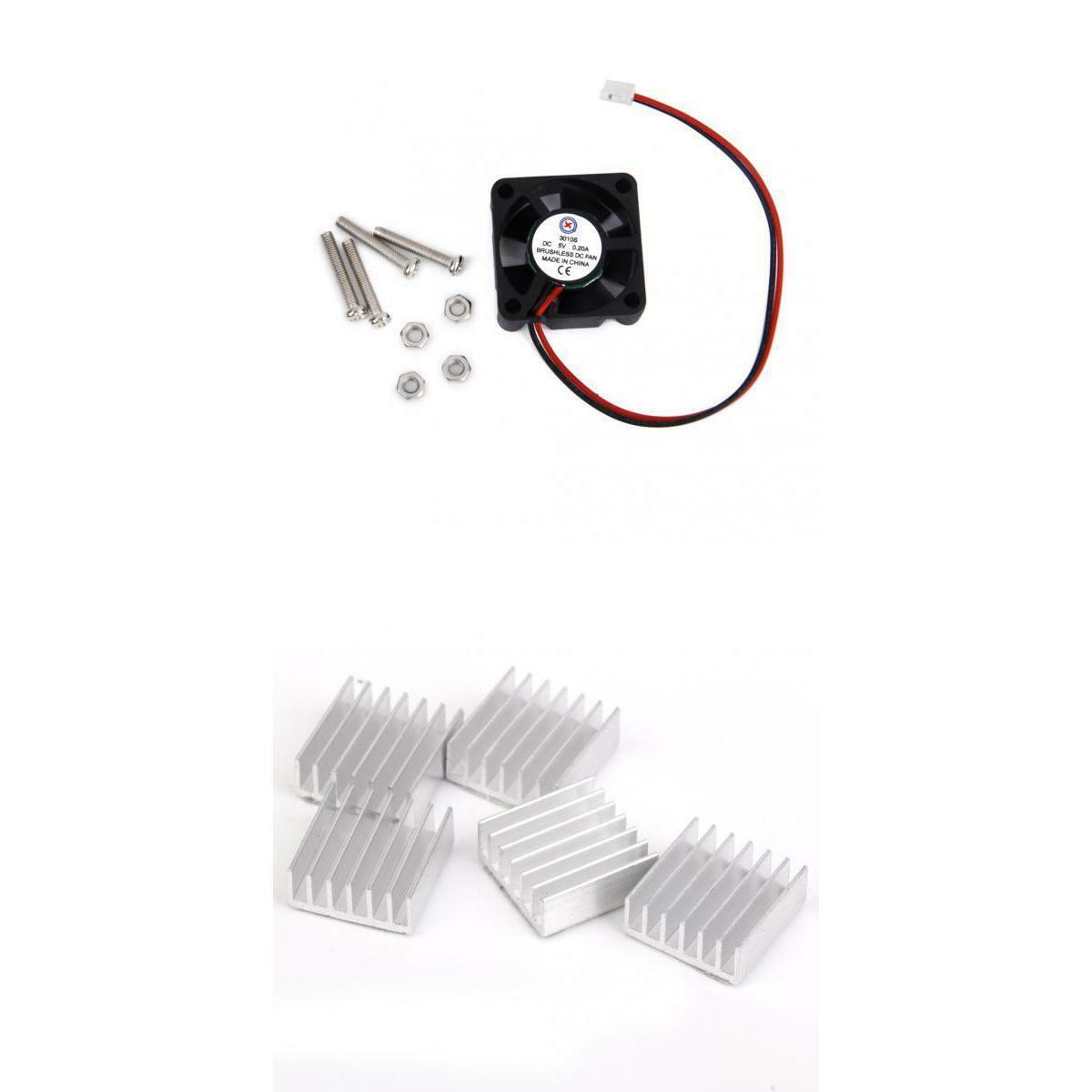 DC 5V Cooling 5pcs Aluminium Heat Sink  Combo Set for