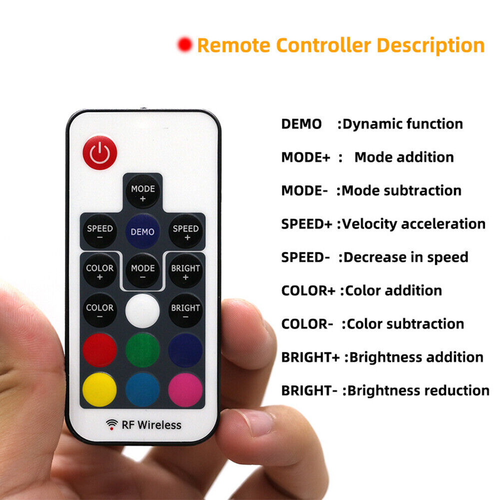 12V SATA RGB Controller RF Remote Controler For PC Case LED Strip