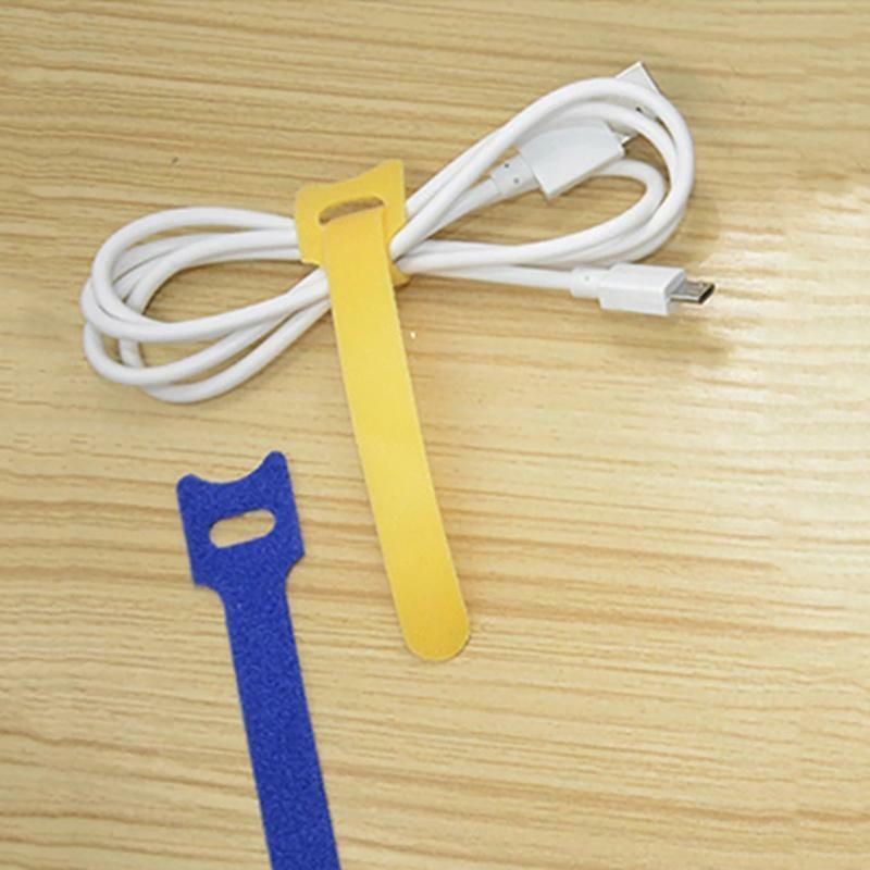 50Pcs Cable Winder for Earphone Data Cord Charger Line Desk Cable Holder Straps
