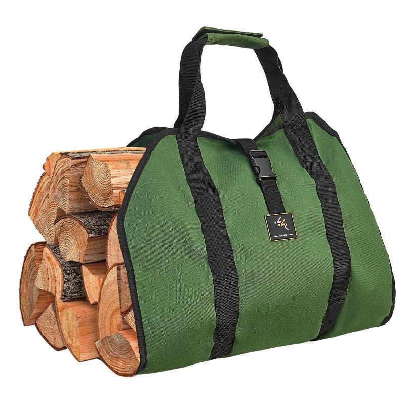 Log Carrier Bag Camping Firewood Holder Carry Storage Bag Handbag Wear-resistant