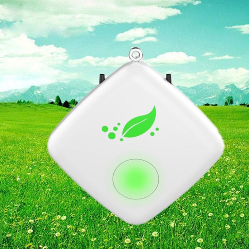 Wearable Air Purifier Necklace Smoke Eliminator Car USB Charging Air Cleaner