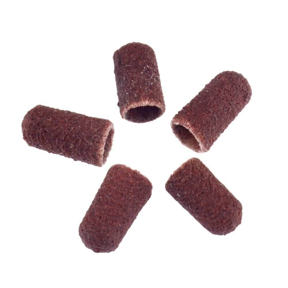 5Pcs Sanding Abrasive Caps Callus Nail Surface Nail Art Drill Bit Replacement