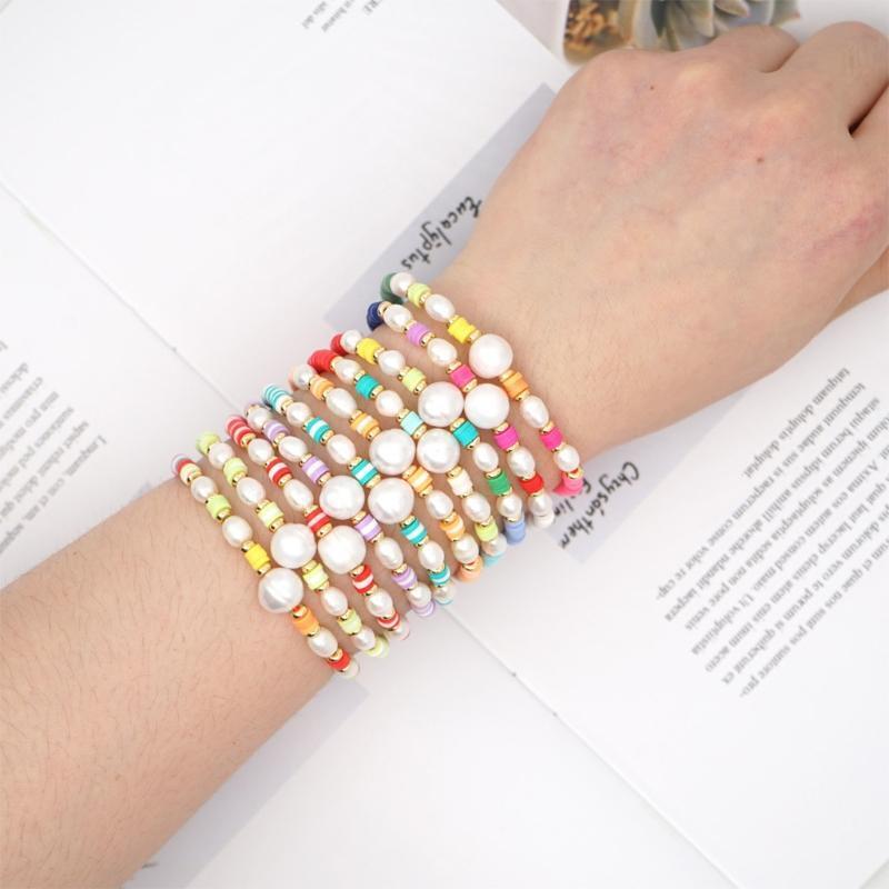 Polymer Clay Craft Bead with Different Colours Bohemian Ornament for Girls