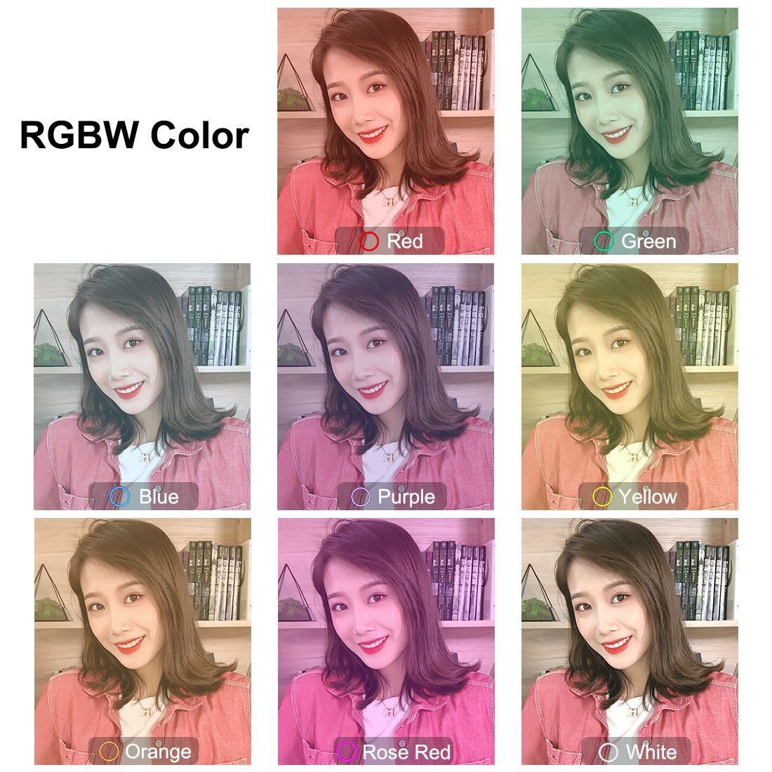LED Selfie Ring Light Video Light RGBW Tripod Stand For YouTube Tik Tok