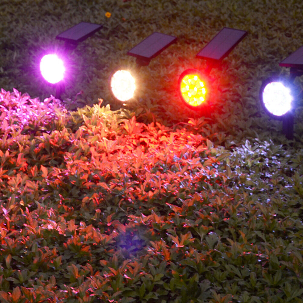 9 LED Waterproof Solar Spotlight Garden Lawn Ground Lighting Wall Lamp (B)