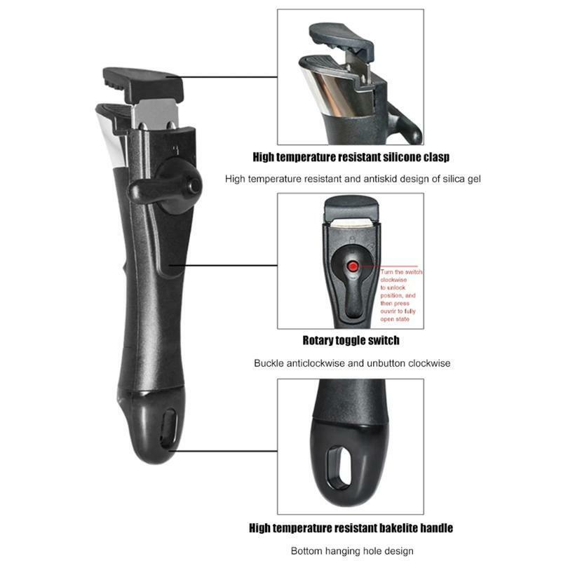 Universal Outdoor Pot Handle Removable Pan Handle Replacement Anti-Scalding Clip