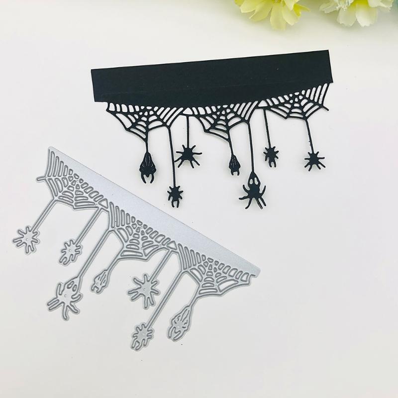 Halloween Spider Web Metal Cutting Dies Stencil DIY Scrapbooking Album Template