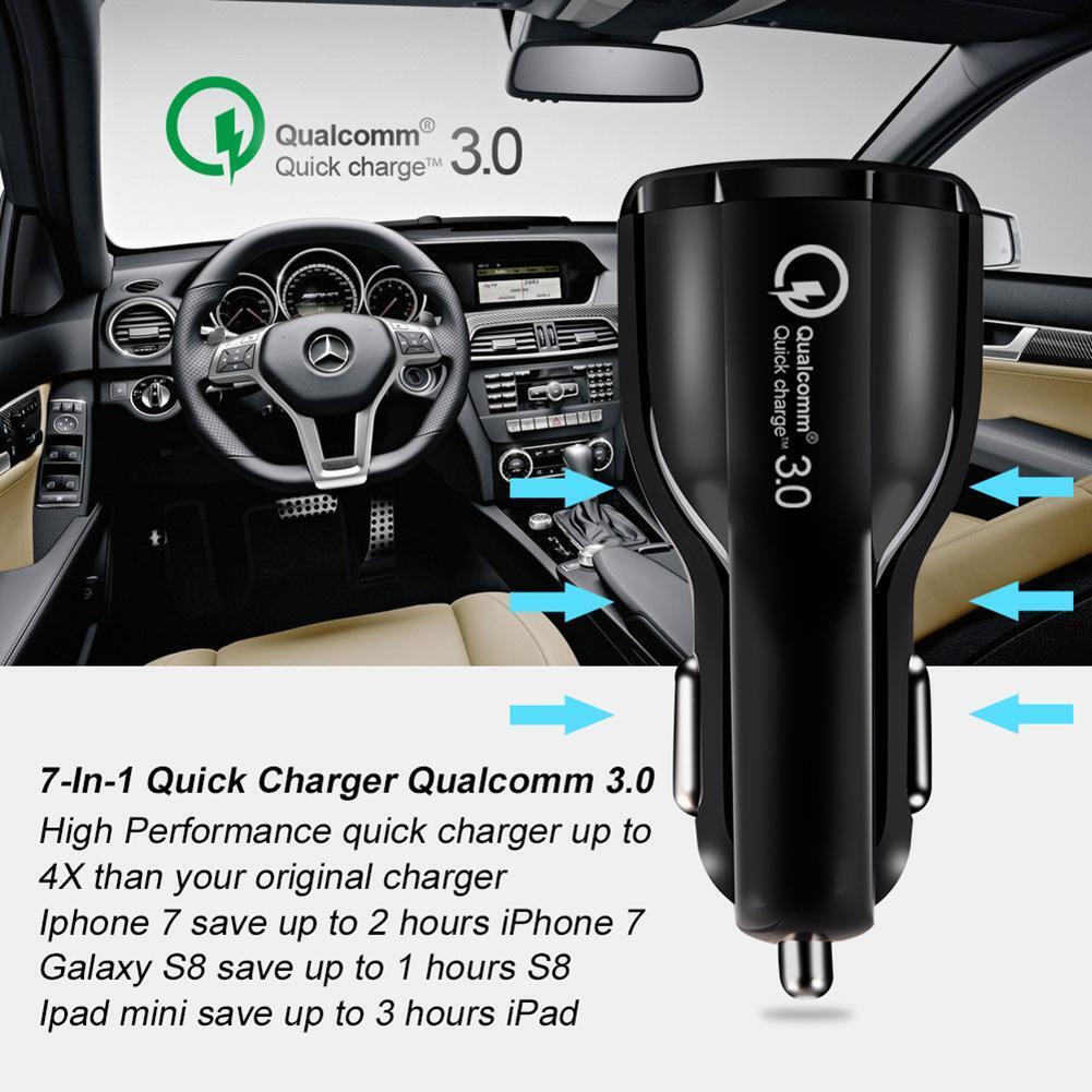 Quick Charge QC 3.0 USB Car Charger 3.1A Fast Charging Charger Adapter