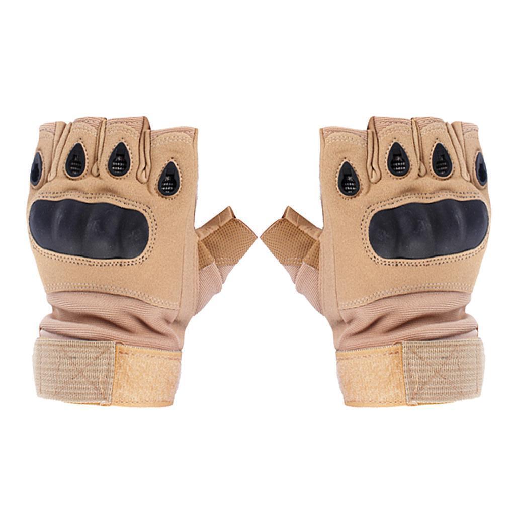 2 Pairs Outdoor Half Finger Fingerless Gloves Sports Climbing Cycling Gloves