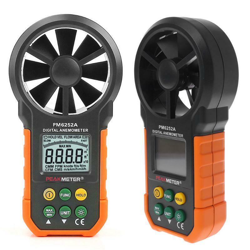 HYELEC MS6252A Digital Air Speed Anemometer / Air Volume / Air Flow Test Meter