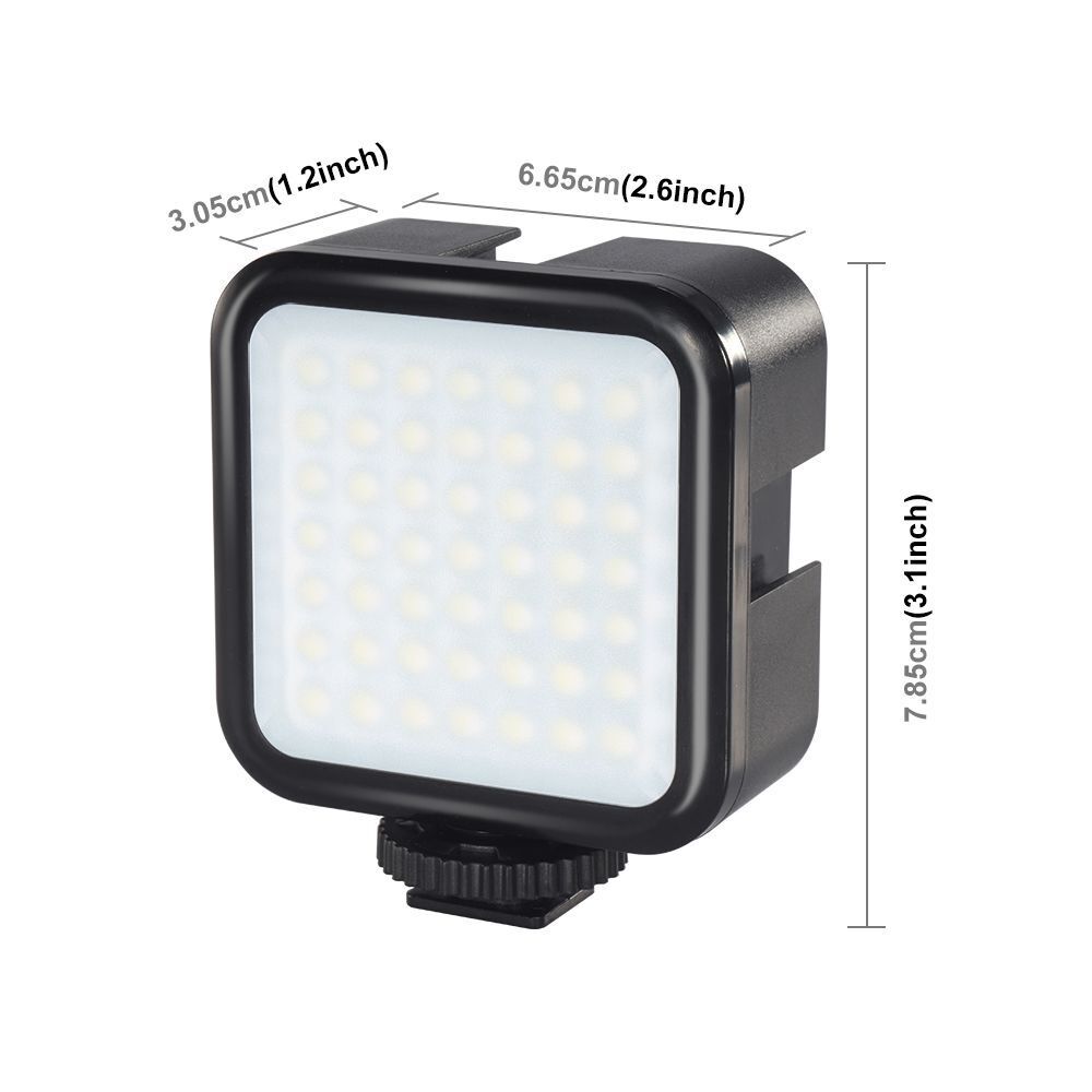 3W Vlogging Photography Lamp LED Video Light Selfie Fill Light Camera Camcorder