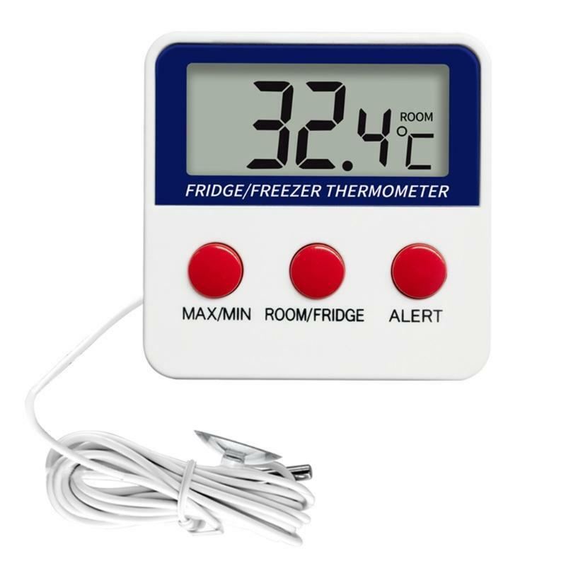 Refrigerator Thermometer Classic Fridge Thermometer Max/Min Record Function LCD