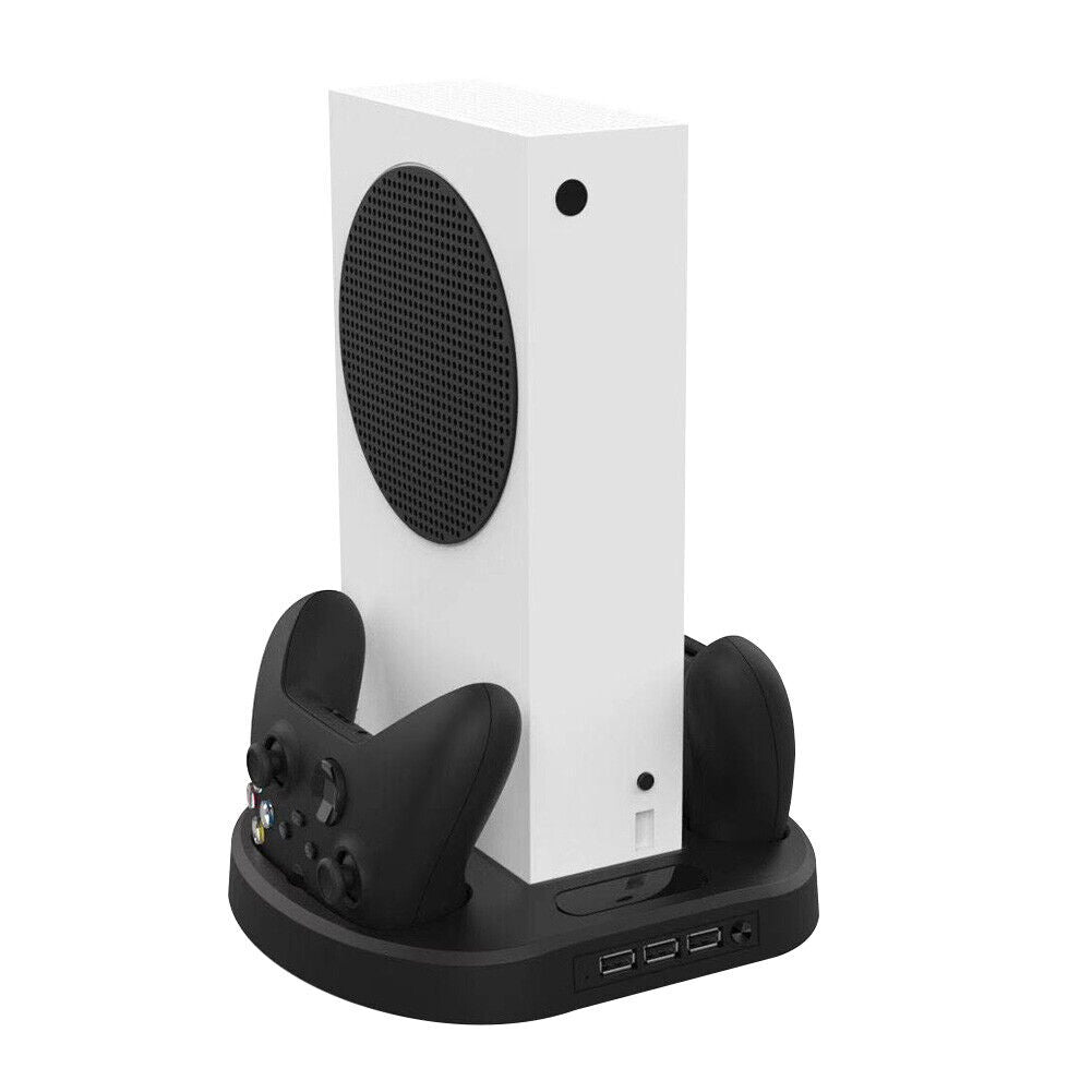 Console Cooling Holder for Xbox Series S USB HUB Dual Controller Charger
