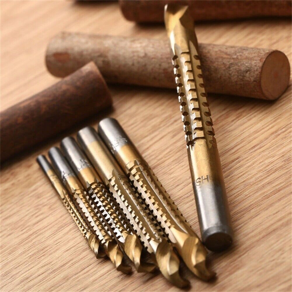 3/4/5/6/6.5/8mm HSS Drill & Saw Bit Set Cutting Metal Plastic Wood Rotary Tool