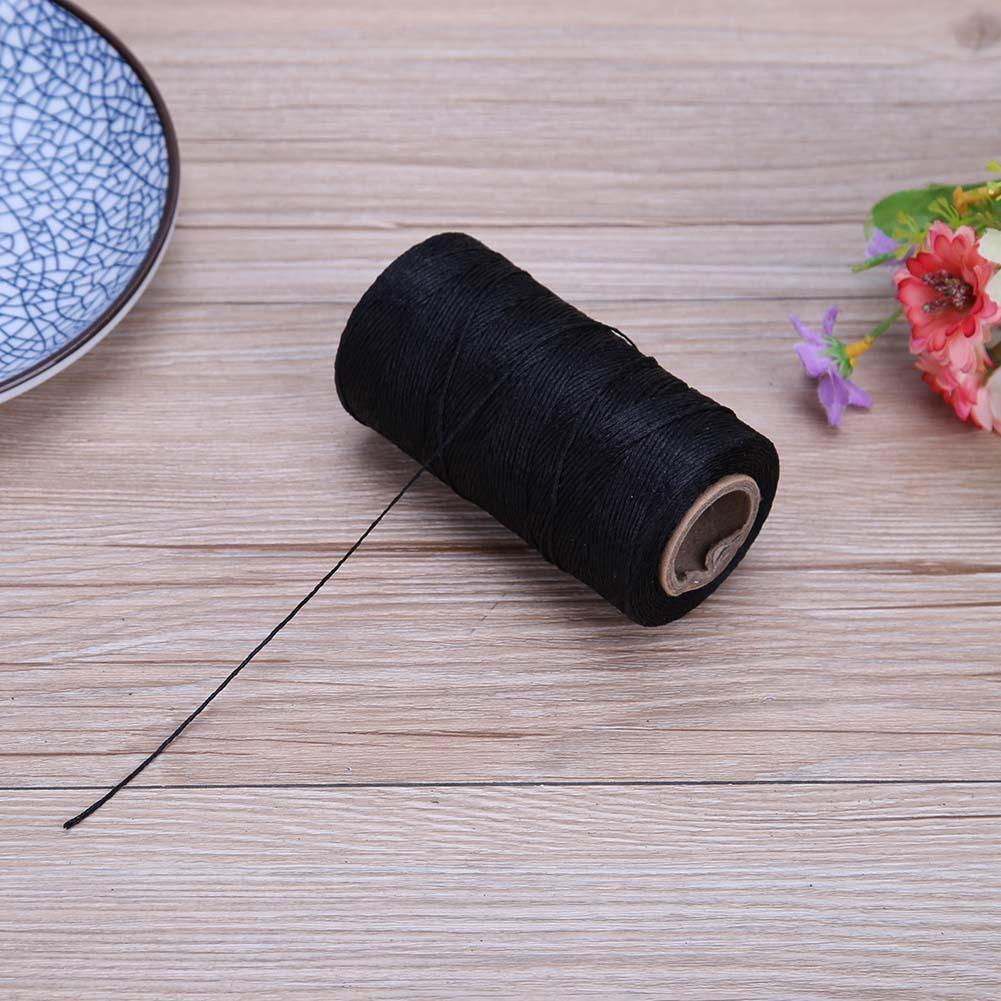 DIY 260m 150D/16 Flat Wax Line Thread Hand Stitching Sew Craft Tools(Black)