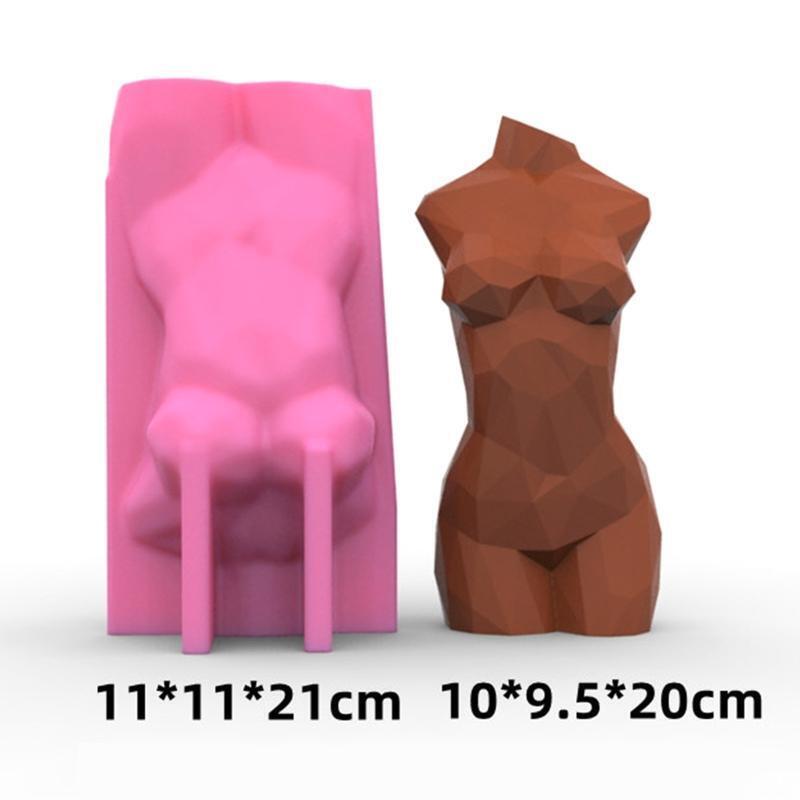 Human Body Silicone Candle Mold Creative Female Body Art Silicone Mold Sculpture