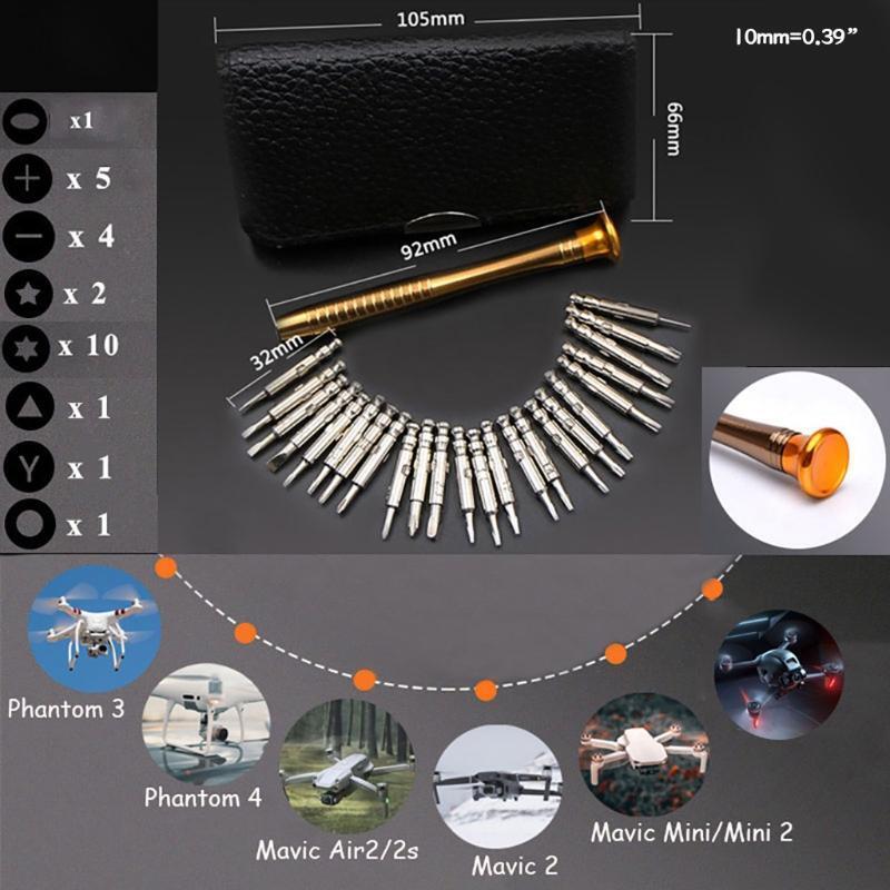 Screwdriver Set, 25 in 1 RC Repair Tool Kit for Mavic Mini/ Mini 2/Phantom 3 4