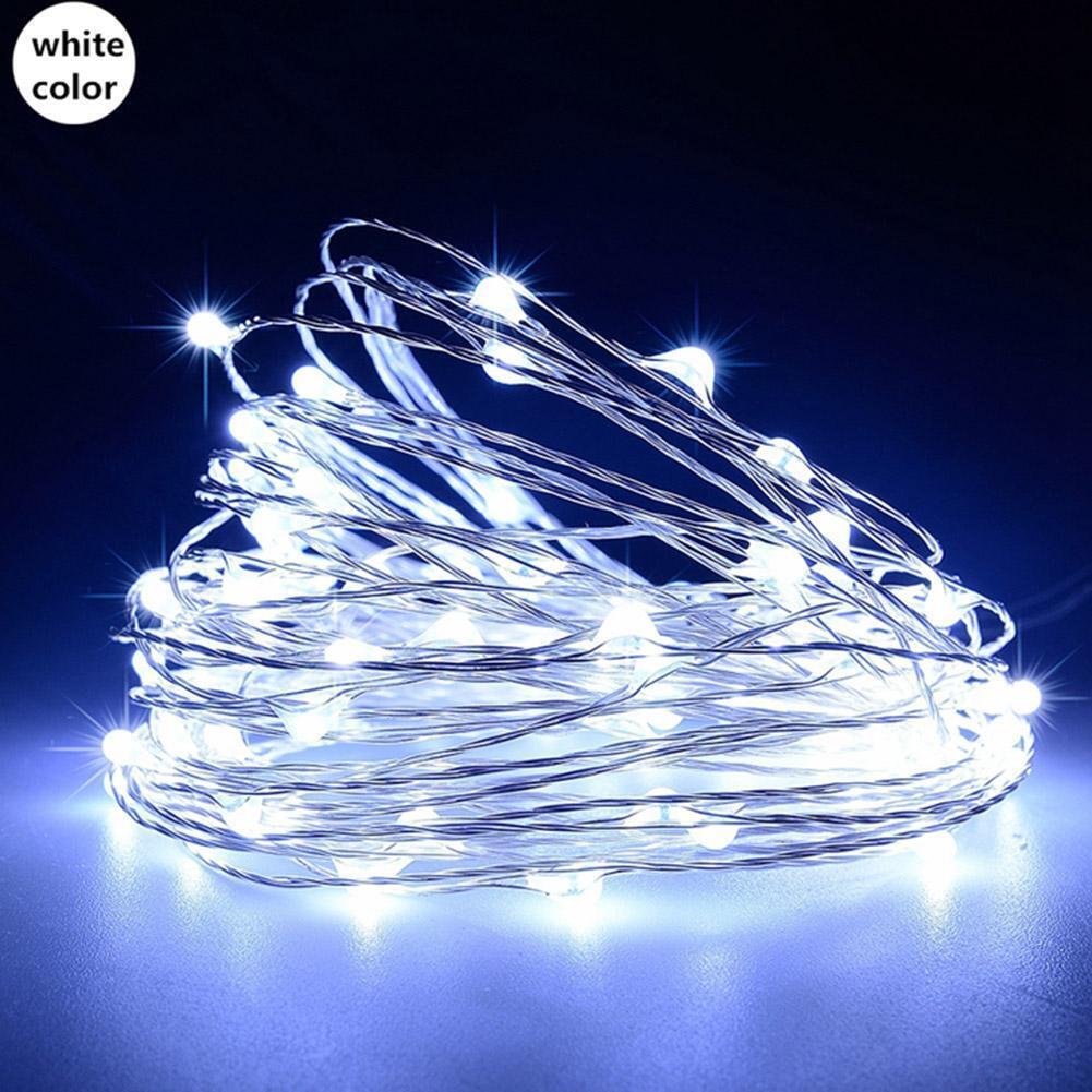 200 LED 22m Solar Copper Wire String Lamp Garden Decorative Light (White)
