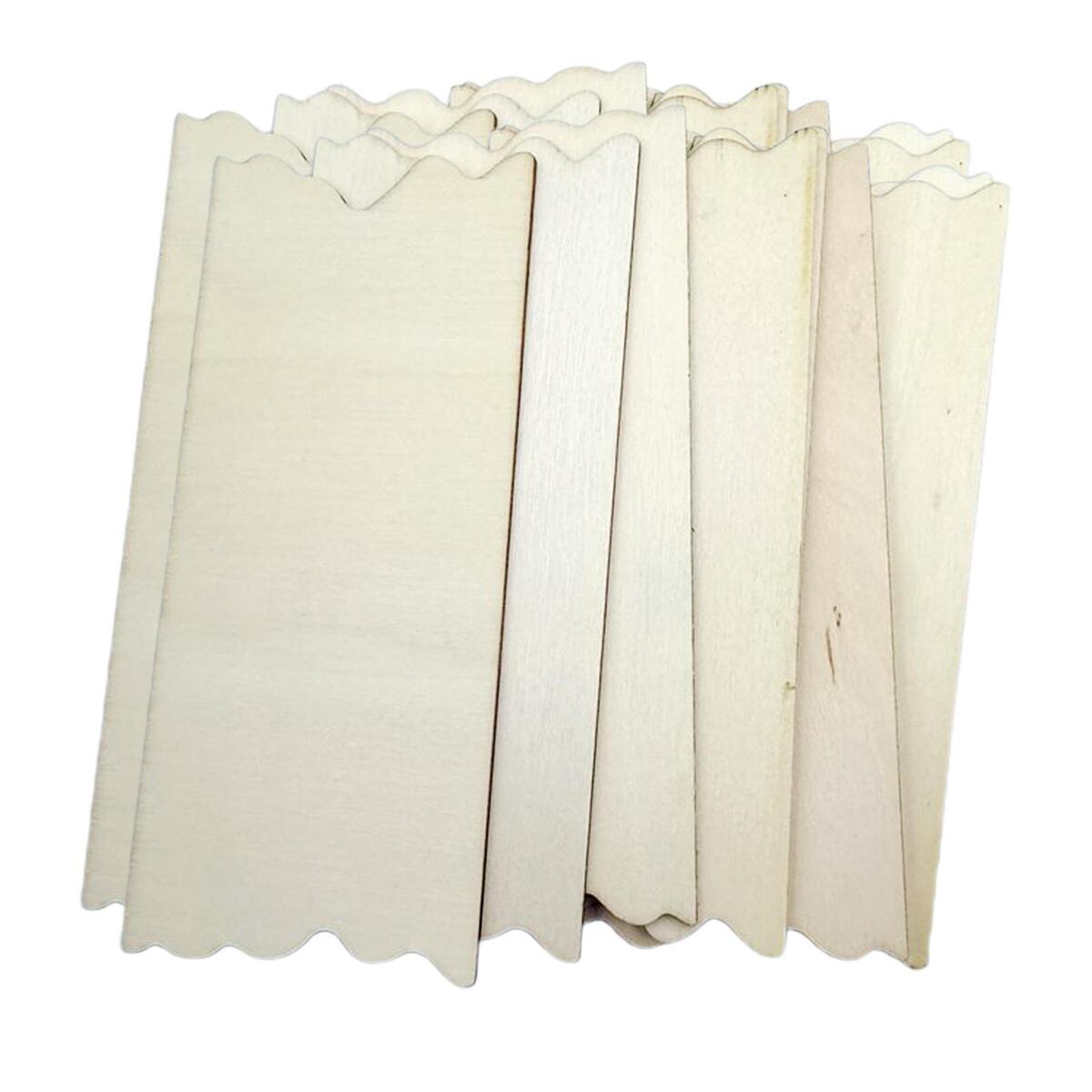 24Pieces  Plaques Plain en Sign Board with Jagged  DIY