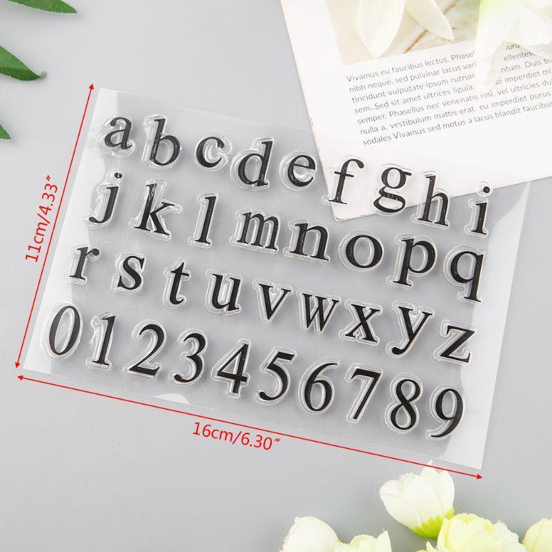 Alphabet Silicone Clear Seal Stamp DIY Scrapbooking Embossing Photo Album Paper