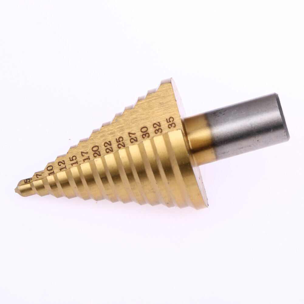 Ti (13 Steps 5 7 10 12 15 17 20 22 25 27 30 32 35MM) High Step Drill Bit