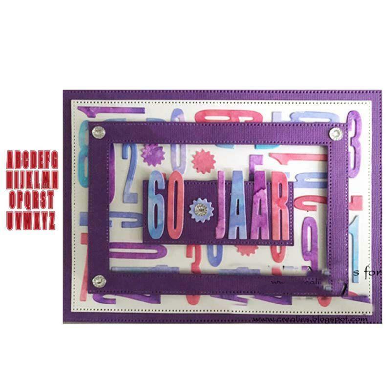 Alphabet DIY Cutting Dies Metal Stencil Scrapbooking Die Cuts Paper Card Decor