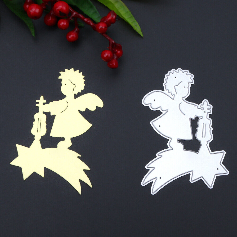Violin Small Angel DIY Metal Embroidery Craft Stencil Scrapbook Cutting Die