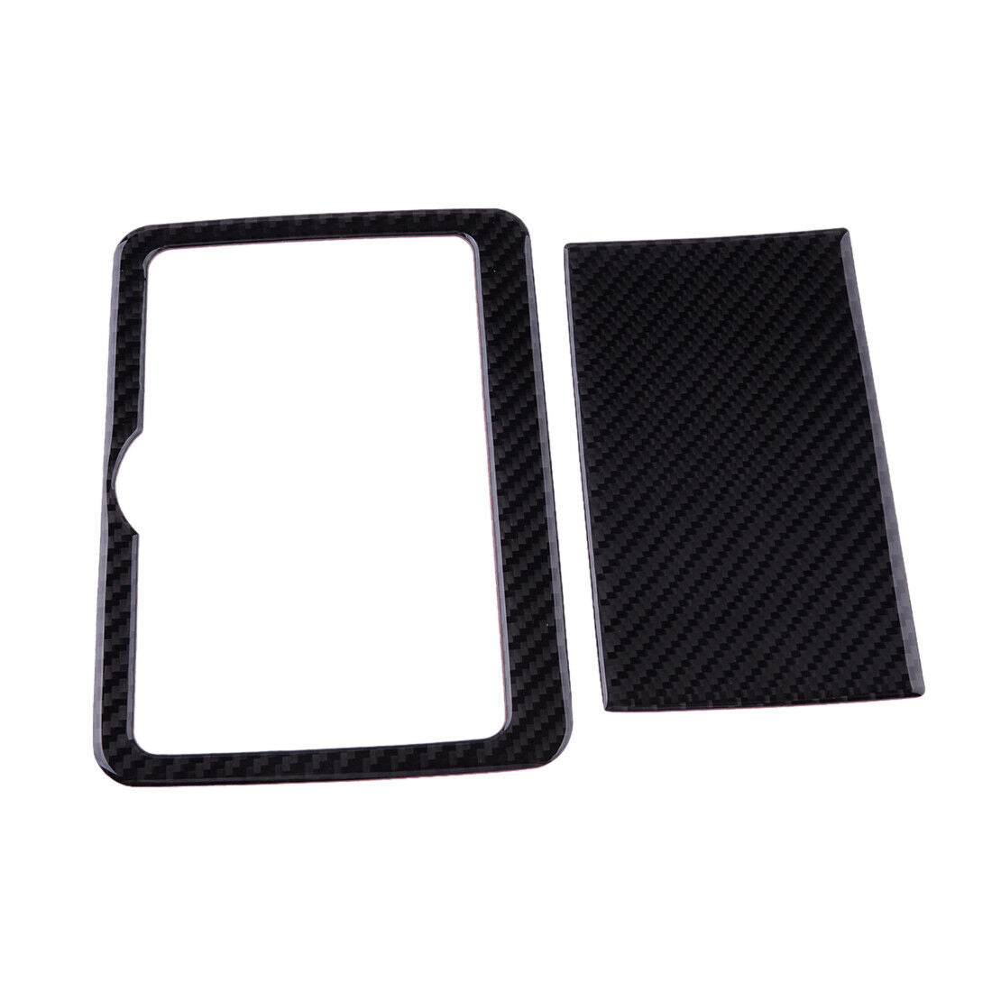 Carbon Fiber Rear Water Cup Holder Cover Trim Fit For Infiniti Q50 2014-2019
