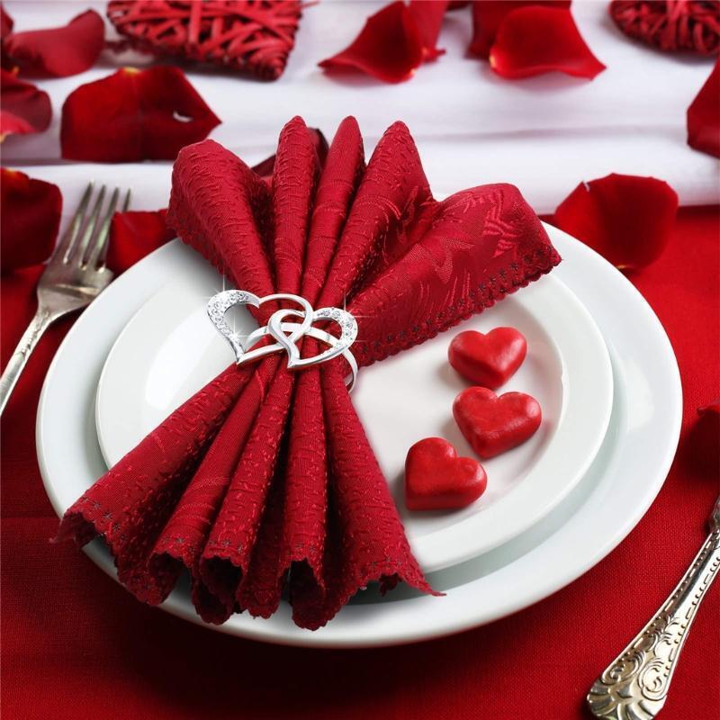 Set of 8 Napkin Rings for Dinner Parties Weddings Receptions Family Gatherings V