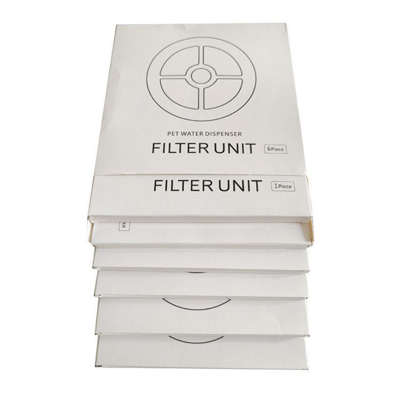 6x Pet Water Fountain Replacement Dispenser Activated Carbon Filter for Cat Dog