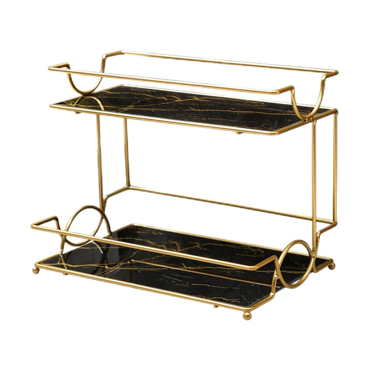2 Tier Makeup Organizer Shelf Lipstick Perfume Tray for Bathroom Bedroom