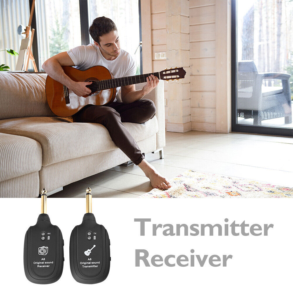 Wireless Audio Transmission Receiver Transmitter System for Electric Guitar