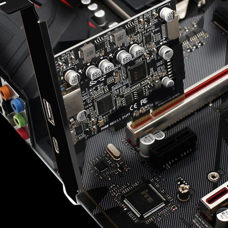 Pcie to USB3.2 Type-E Front Type-C 19P Expansion Card Compatible Pci-E X4 X8 X16