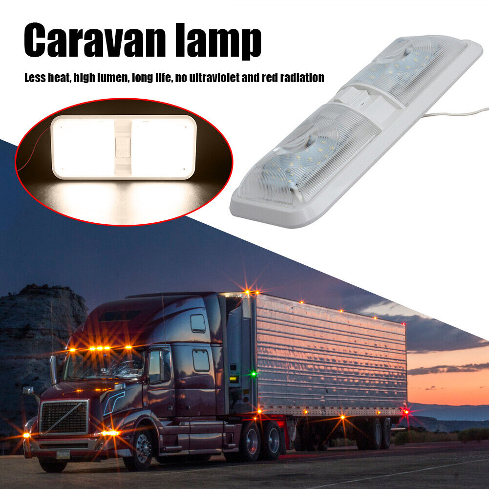 12V Dome Light Ceiling Lamp with Switch for RV Marine Boat Yacht Camper