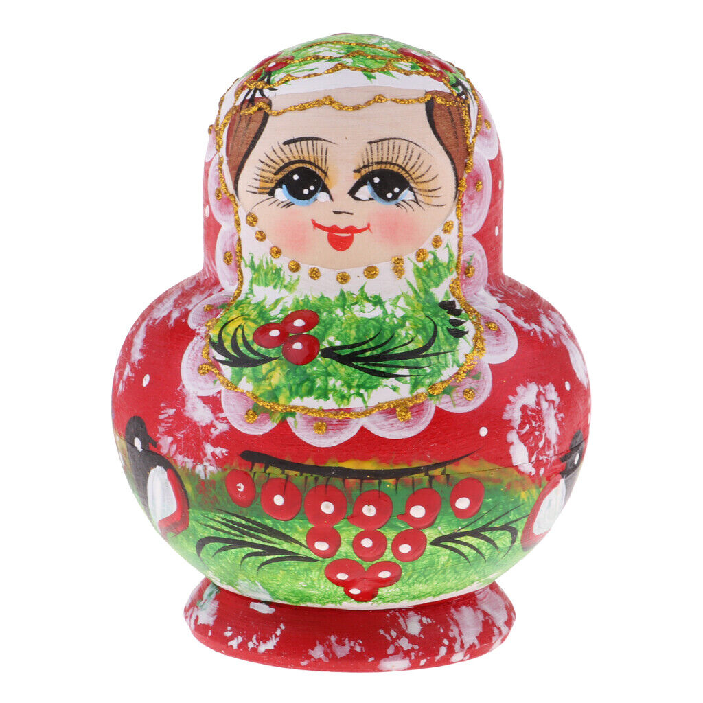 10Pcs Matryoshka  Stacking Nested Semenov en Handmade