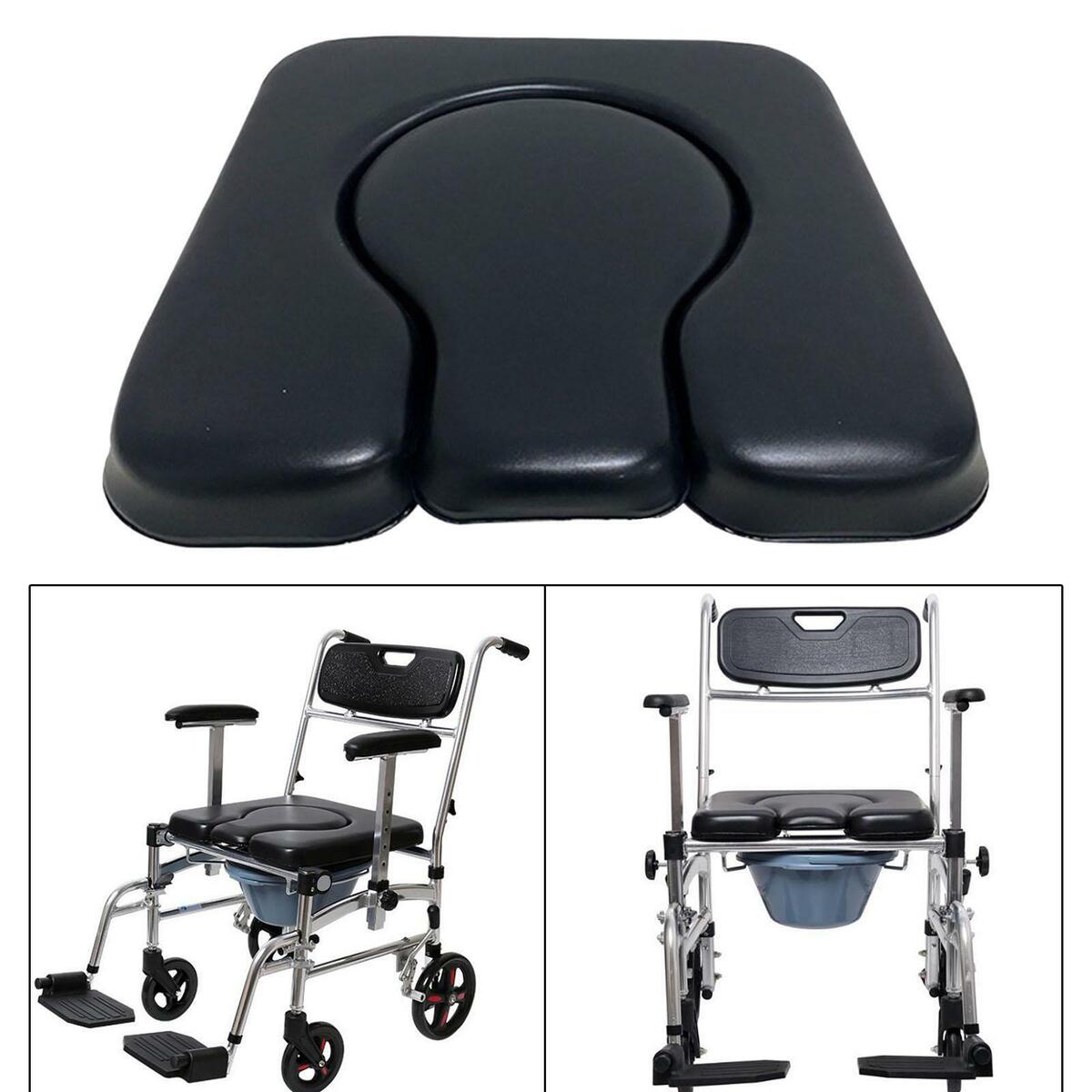 Commode Seat Cushion Removable  Durable for Bedside Commode Disabled