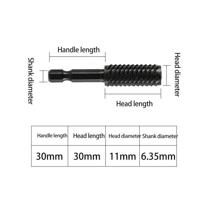 7 Pcs Rotary Cutting Burr Set with 1/4 Inch Shank Carpentry Filing Tool