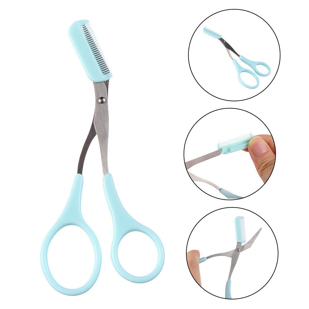 Steel Grooming Eyebrow Eyelash Hair Clips Hair Remover Eyebrow Trimmer Comb