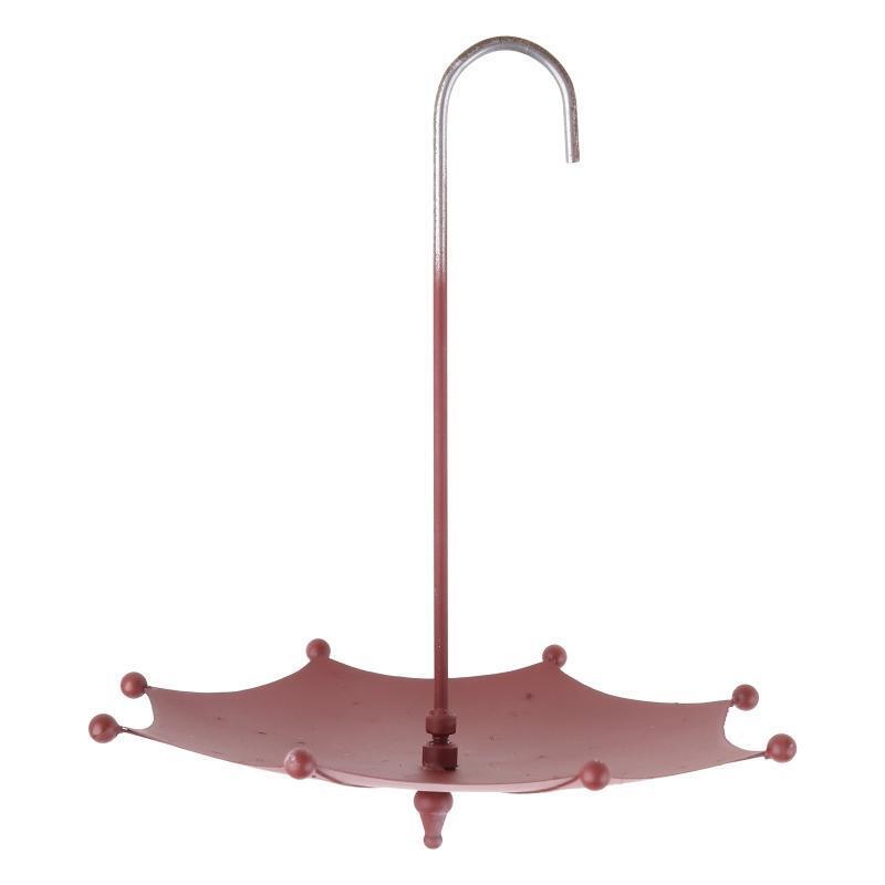 Practical Wild Bird Bath Pond Drinker Metal Hummingbird Feeder Umbrella Shaped