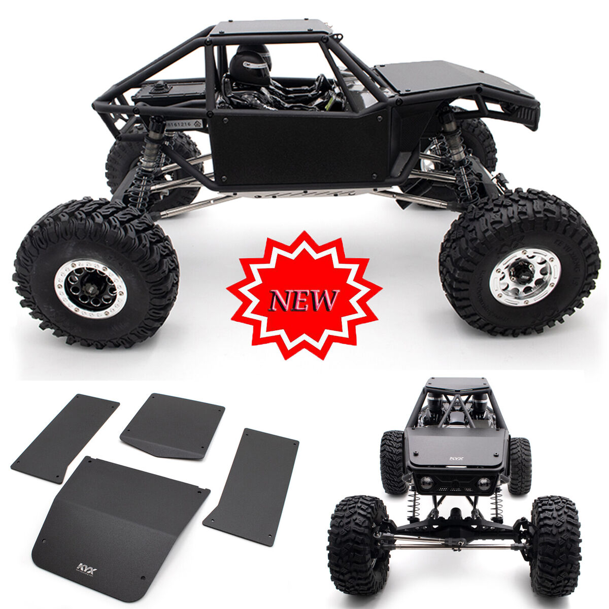 Aluminum Alloy Car Frame Protector Crawler Cover Set for Axial Capra UTB RC Car
